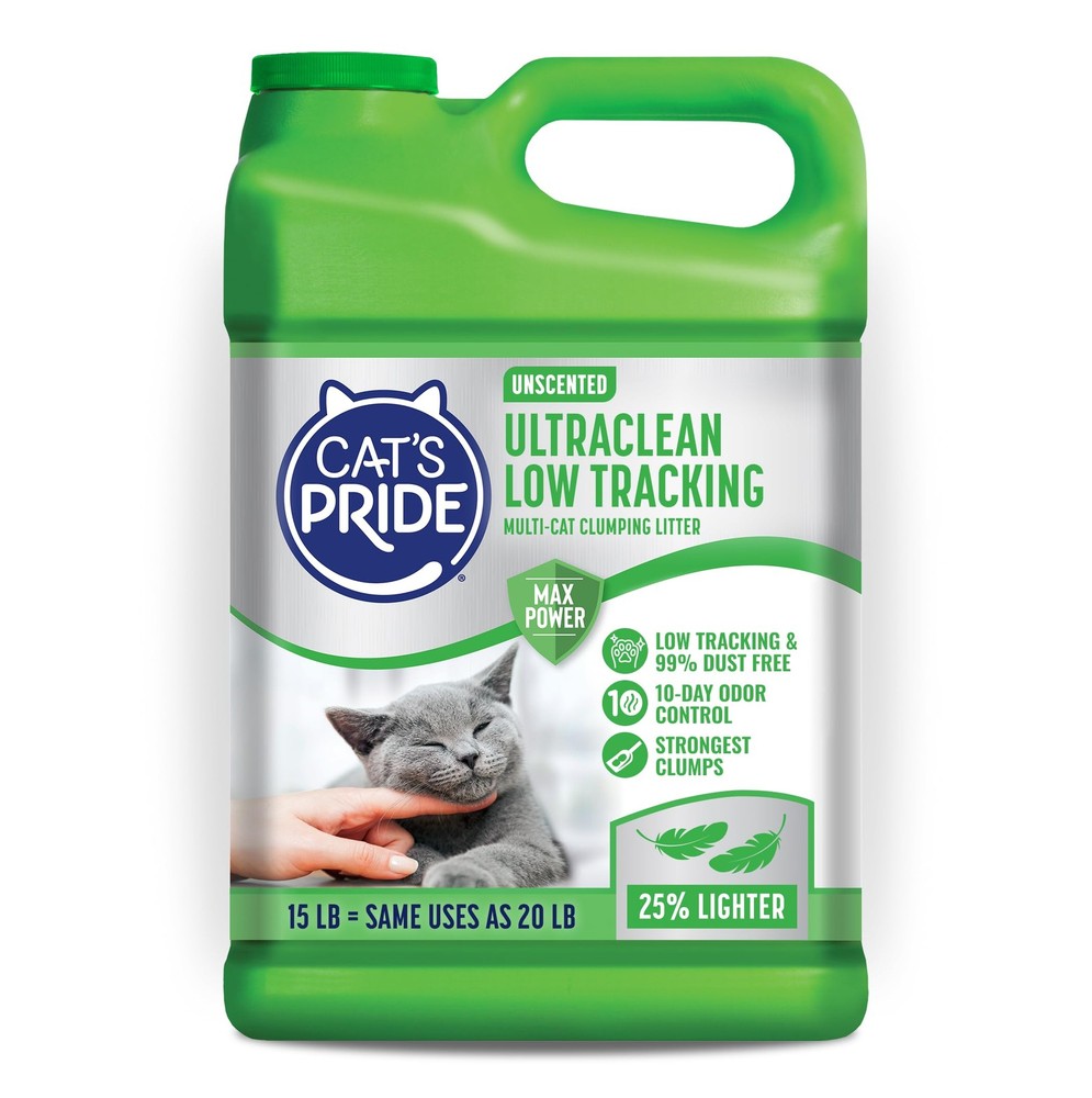 Cat's Pride Max Power: UltraClean Low Tracking Multi-Cat Clumping Litter - Ke...