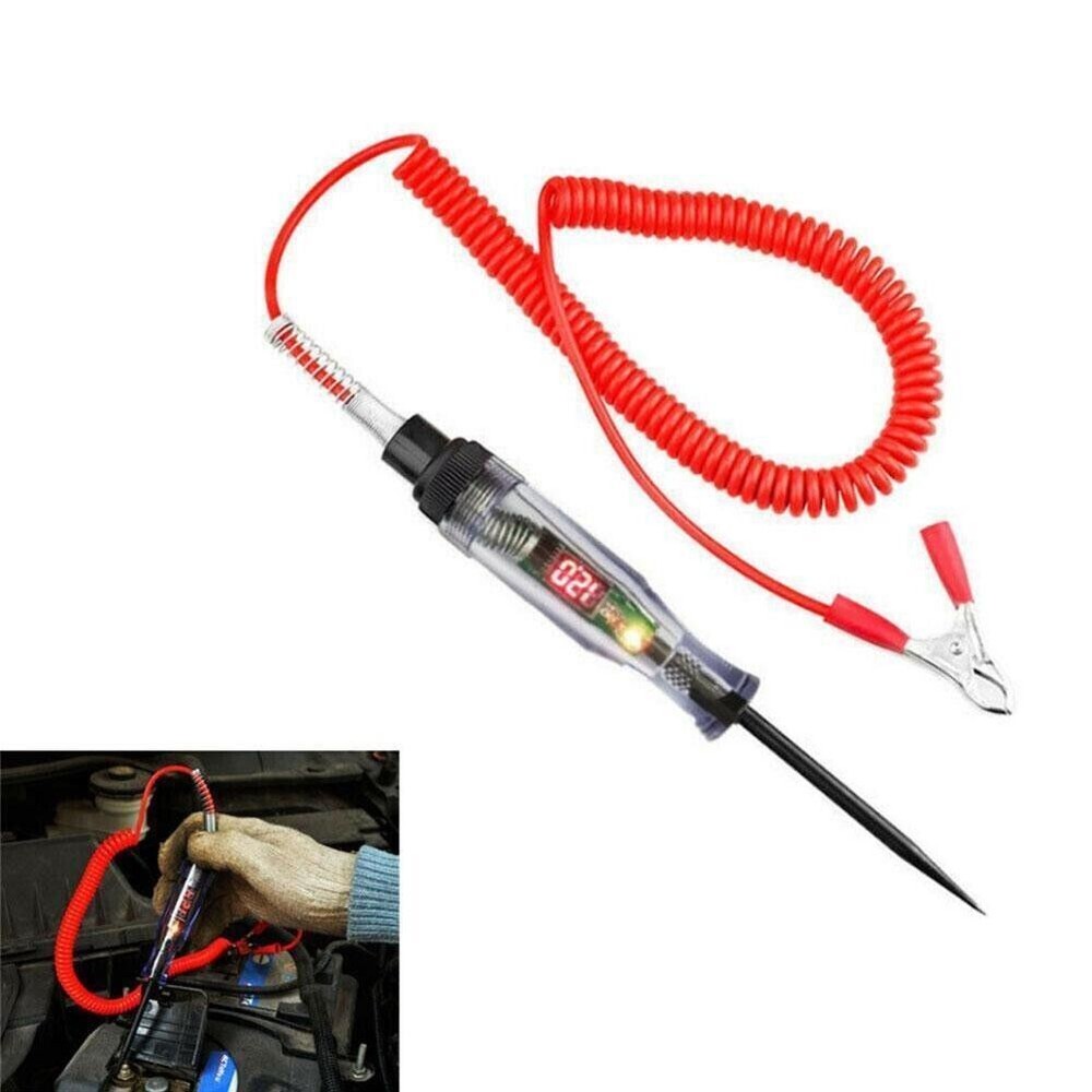 Automotive Test Light LED Digital Display Circuit Tester Voltage Display Tools
