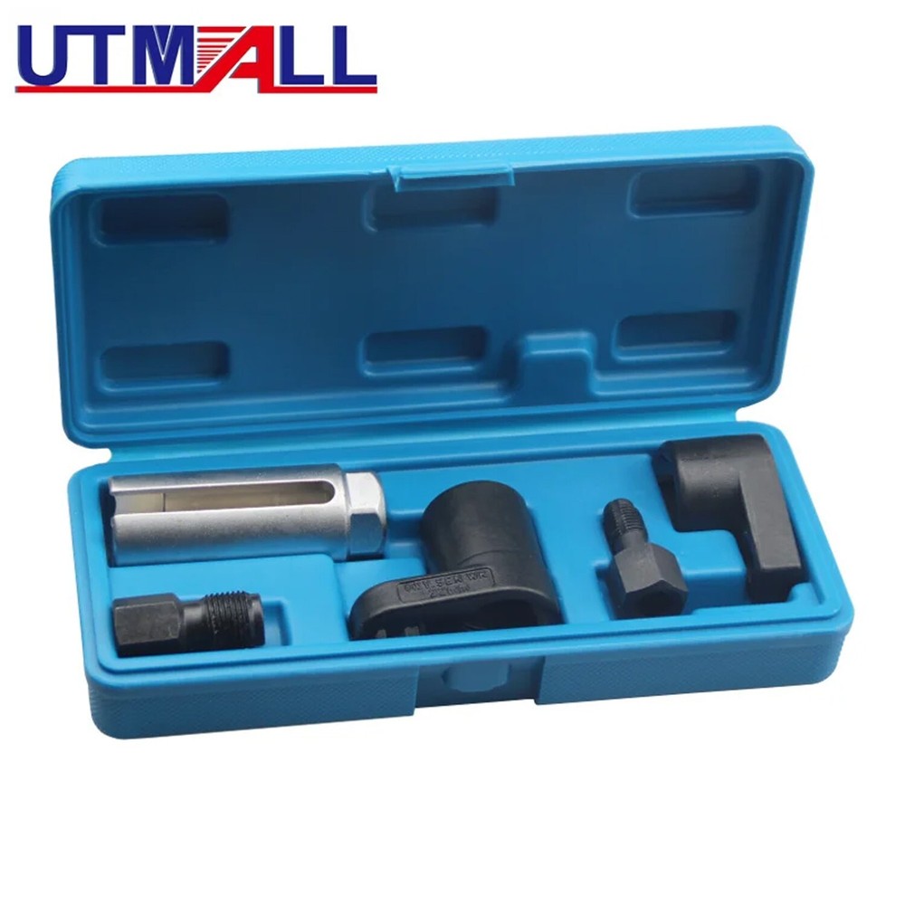 5Pc Auto Oxygen Sensor Thread Chaser Socket Vacuum Tool Remover Installer Set