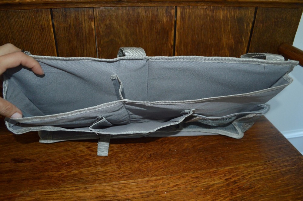 Canvas Grey Caddy with 8 pockets