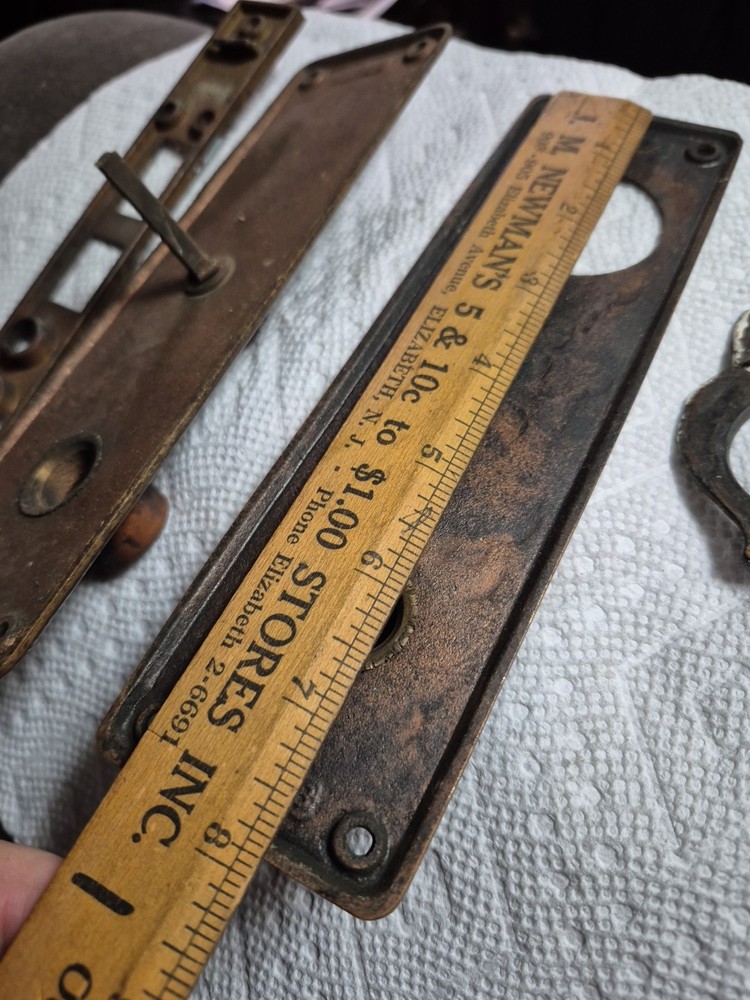 Solid Brass Antique Door Plate Escutcheon Set