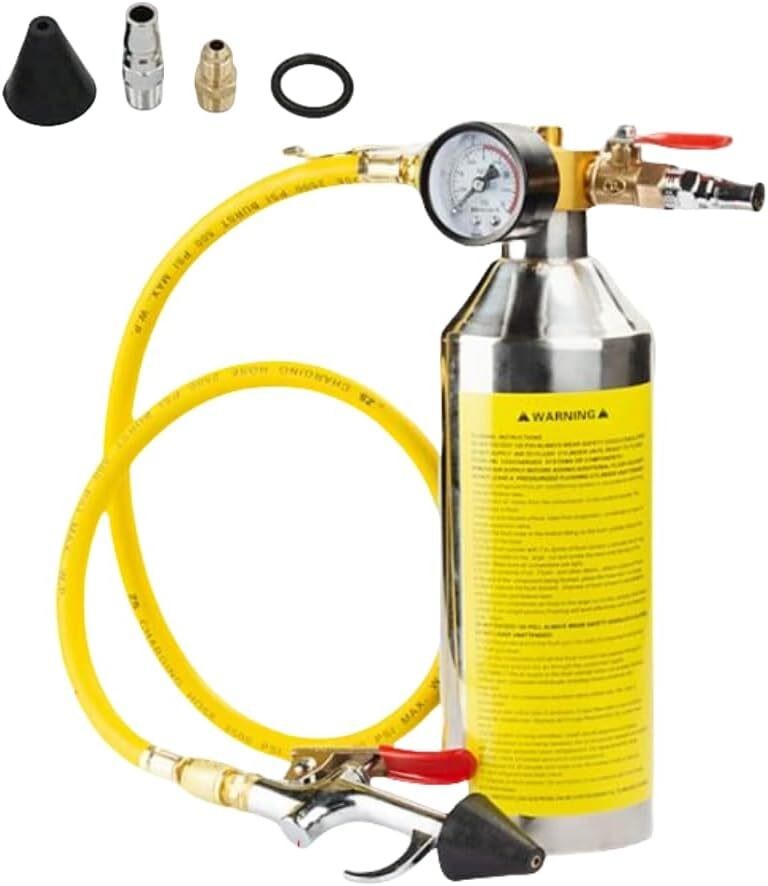 A/C Flush Kit Car Air Conditioner System Clean Canister Flushing Tools Sets US
