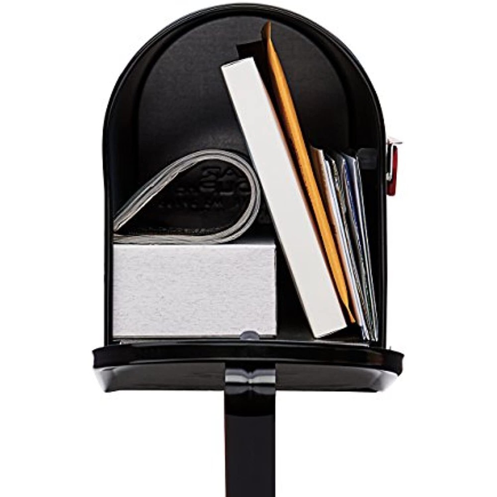 Gibraltar Mailboxes Mailbox-To-Go Medium Capacity Galvanized Steel Black,
