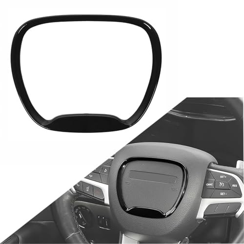 Central Control Steering Button Frame Trim Car Interior Decoration Black