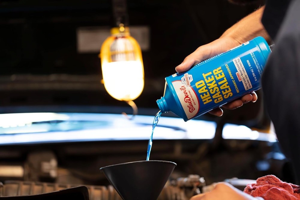 1 Quart BlueDevil Head Gasket Sealer - Permanent Leak Solution for All Engines