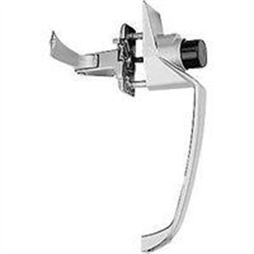 Push Button Storm Door Latch Aluminum Finish