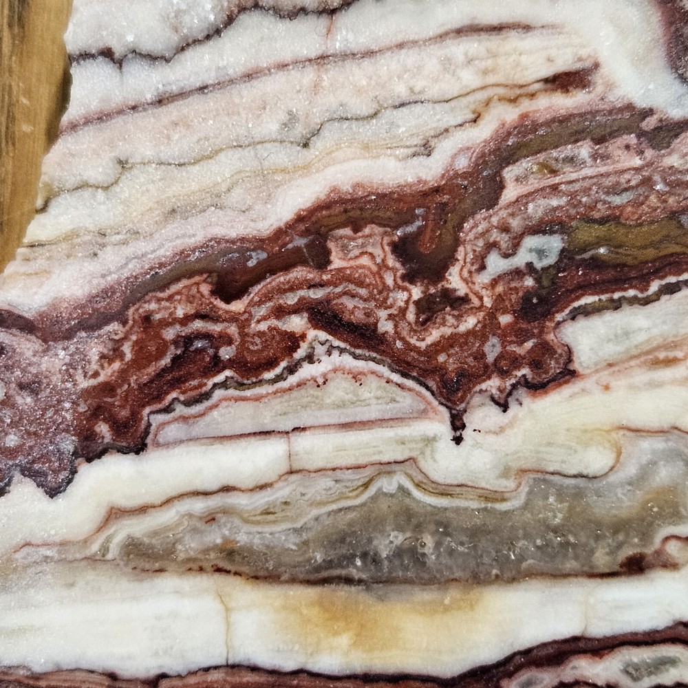Strawberry Onyx Lapidary Slabs 287 Grams