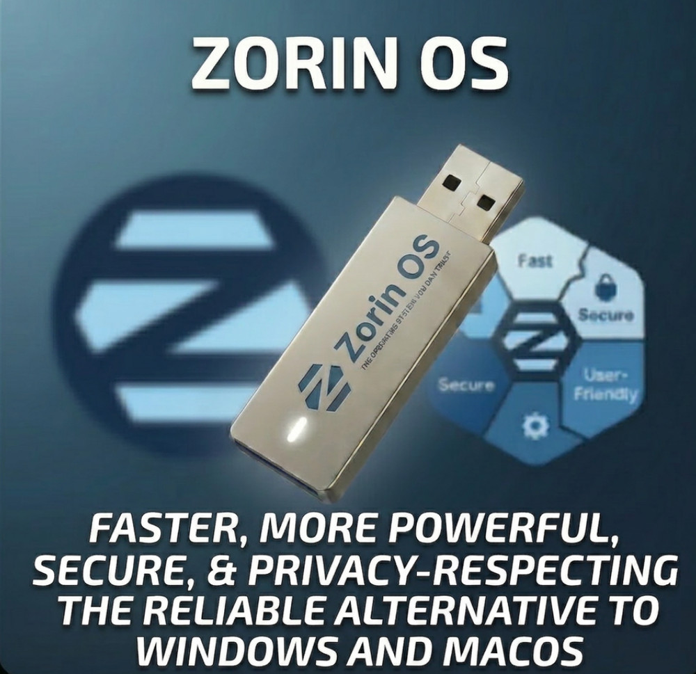Zorin OS Linux Bootable USB 3.0 64-bit | Live & Install | LATEST Version