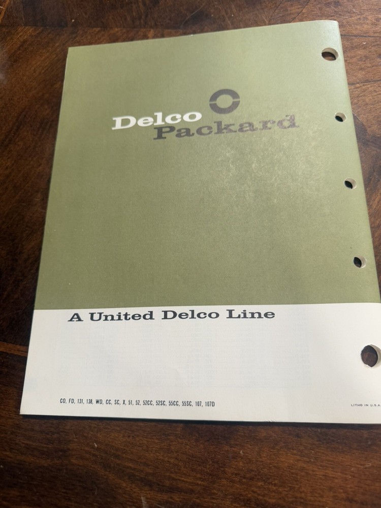 Delco Packard Cable Products Catalog Ignition Cables, Tools, Battery Cables 1964