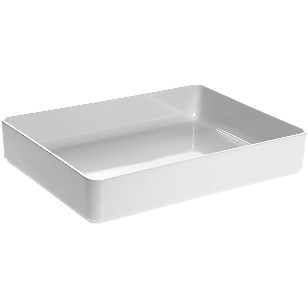 G.E.T. Rectangular White Melamine Pan - 16"L x 12"W x 2 1/2"H