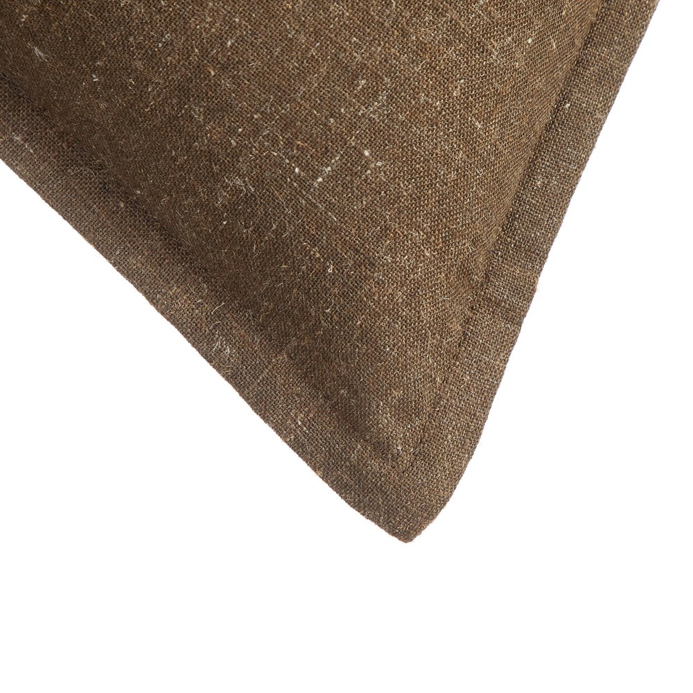 2-Pack Linen Pillows 20"x20" Brown Basket