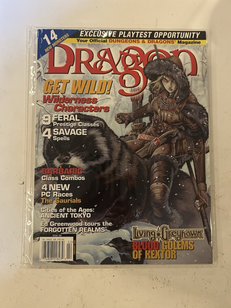 TSR: Dragon Magazine: Issue #292
