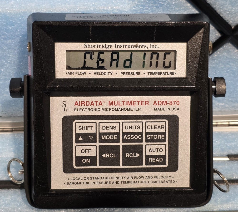 Shortridge Instruments Airdata Multimeter Electronic Manometer ADM-870