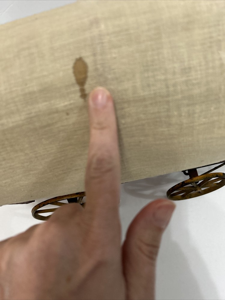 GIBBS GYPSY WAGON PULL TOY HORSE DRAWN COVERED WAGON