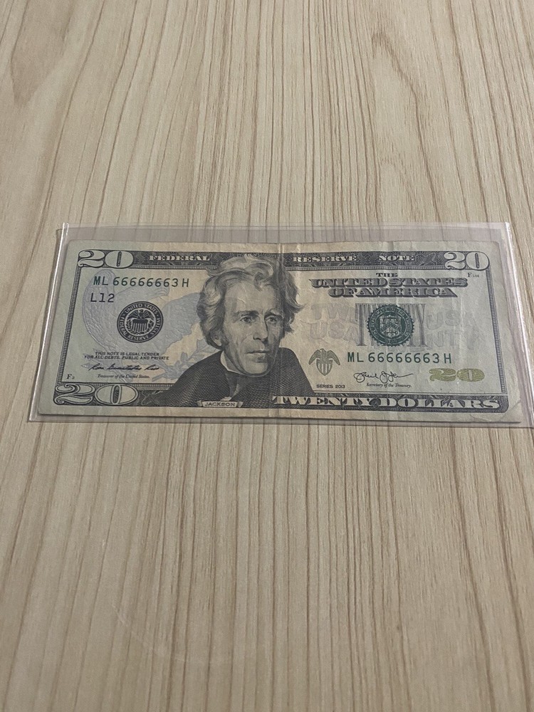 $20 2013 Near Solid 66666663🔥🔥Vf
