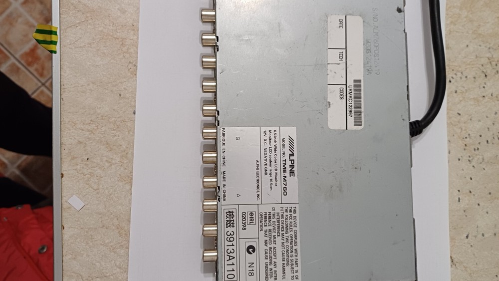 Monitor Alpine TME-M760-lungime cablu 1.8m