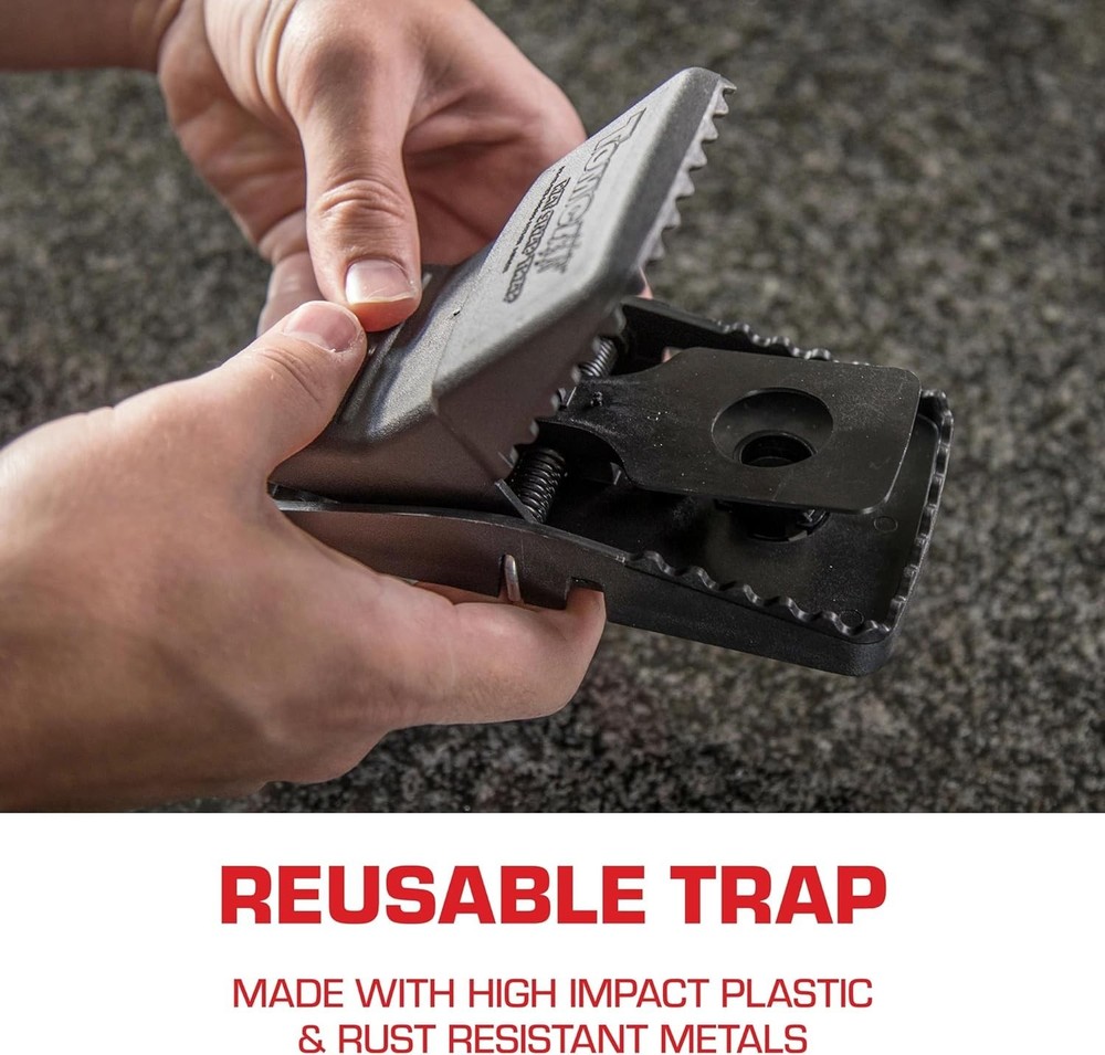 Rat Snap Trap with Interlocking Teeth - Reliable & Durable Pest Control Solution