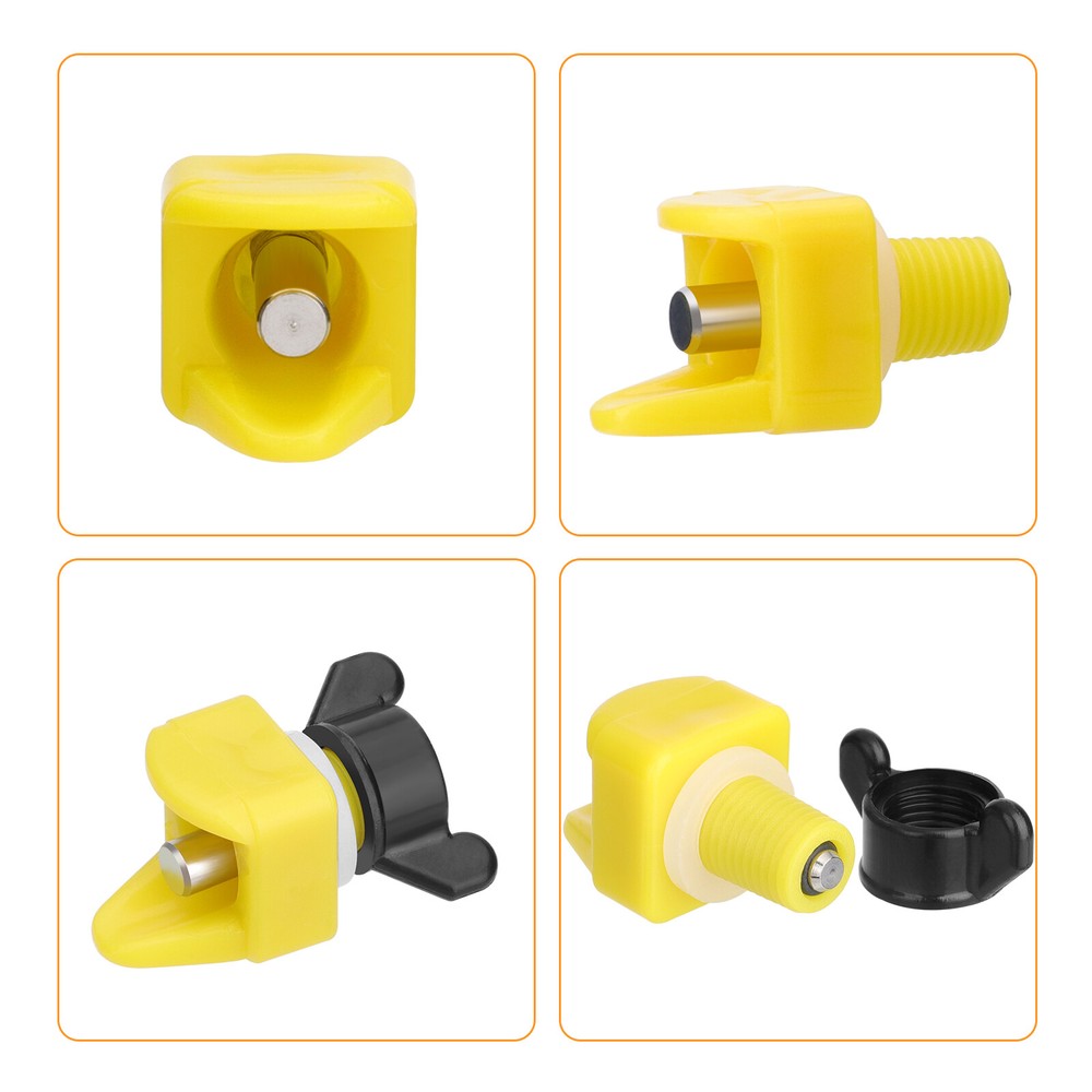 15Pcs Horizontal Chicken Waterer Nipple Automatic Poultry Waterer with Drill Bit