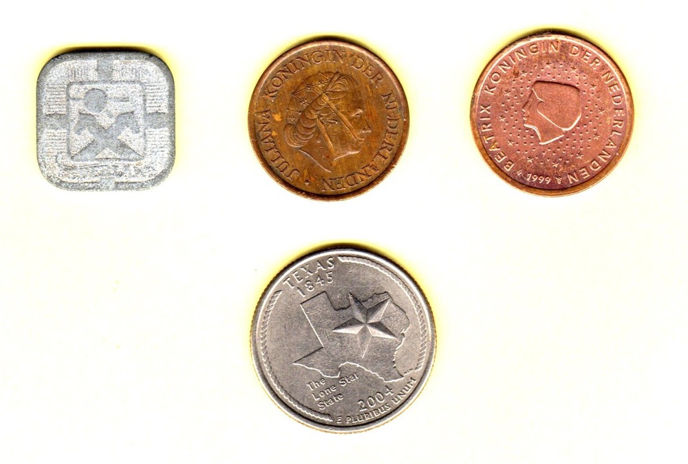 NETHERLANDS, 3 DIFFERENT 5 CENT COINS, 1941-1999 L@@K!!!
