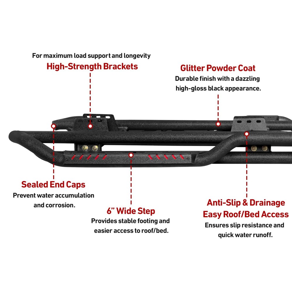 Side Step Bars for 2019-2024 Dodge Ram 1500 Crew Cab