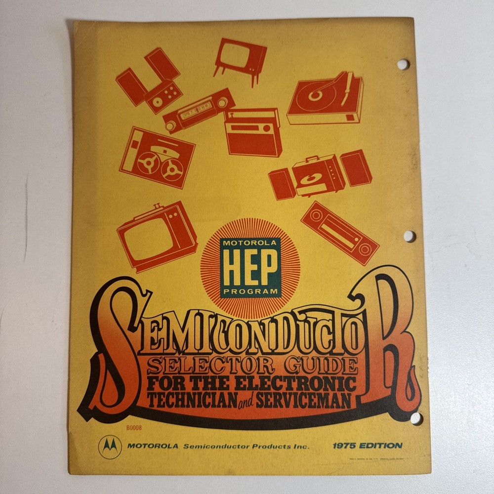 Motorola Cross Reference Semiconductor 1975 HEP Selector Guide