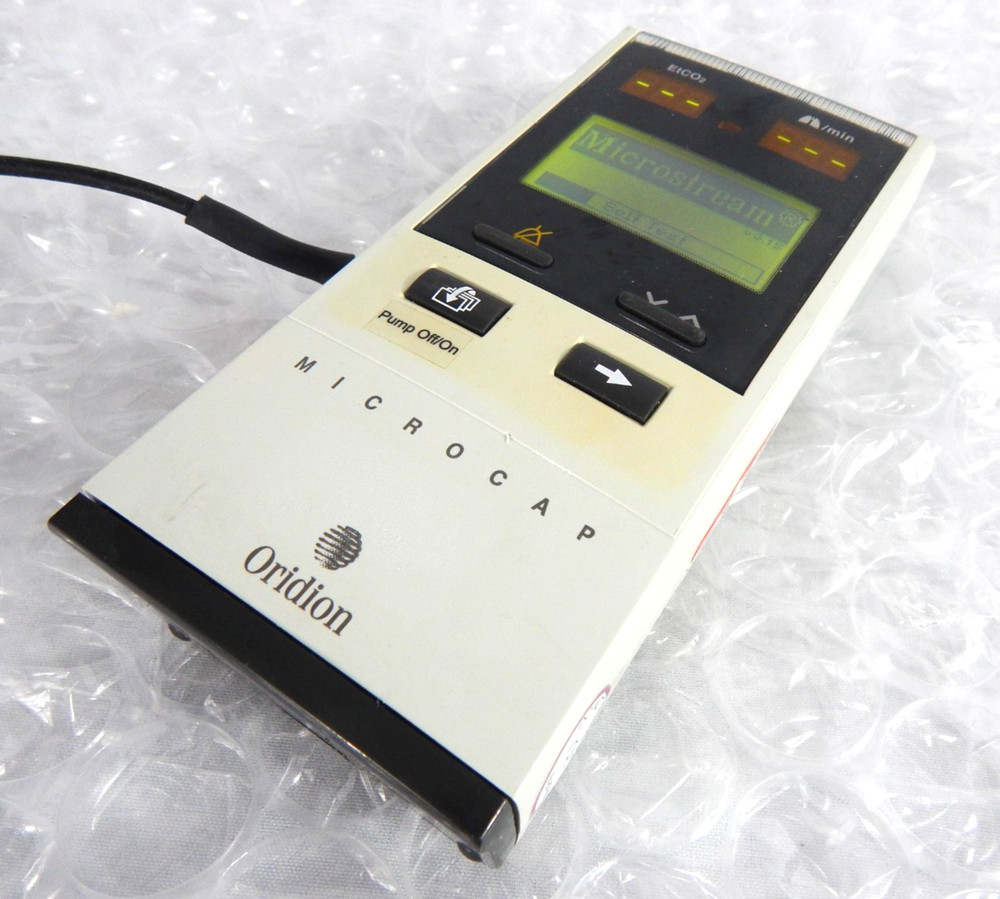 ORIDION MICROCAP HANDHELD CAPNOGRAPH S/N 452