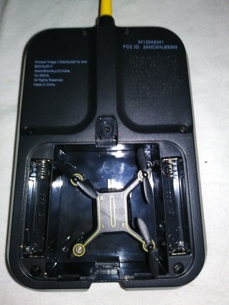 2 Sharper Image DX-1 Remotes Controllers Plus Micro Drone For Parts Not Tested