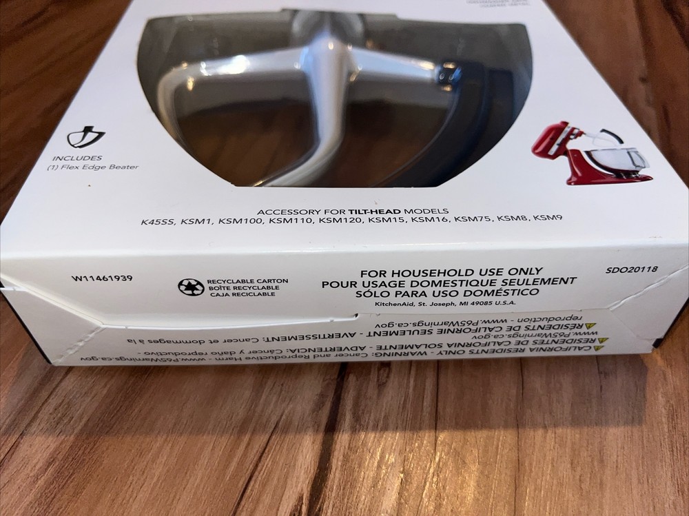 KitchenAid KFE5T Tilt-Head Flex Edge Beater NEW