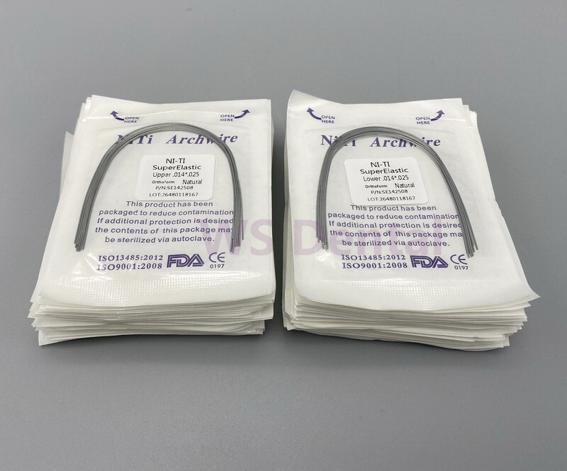 10 pcs Dental Ortho Arch Wire Super Elastic Ni-ti Ovoid Form Round Rectangular