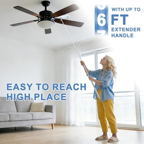 Duster Refill Kit with 6 ft Super Extendable 20 Count+ 6FT Extended Handle