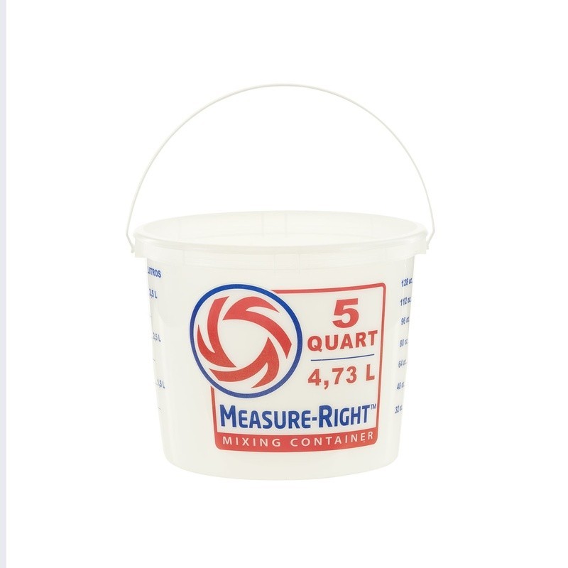 5 Quart Mixing Bucket 2 Pack Plastic Round Container Easy Clean US