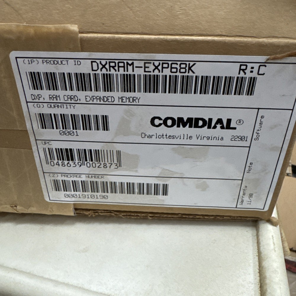 DXRAM-EXP68K Comdial DXP Expanded Ram Card *NEW*          Of4