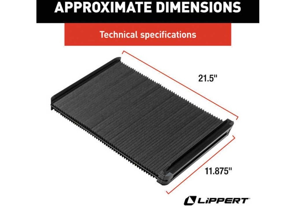 Lippert 2025009147 Thin Shade EcoCell RV Window Shade For Prepped Entry Doors