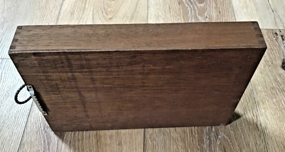 Wooden SHADOW BOX with Sewing Notions