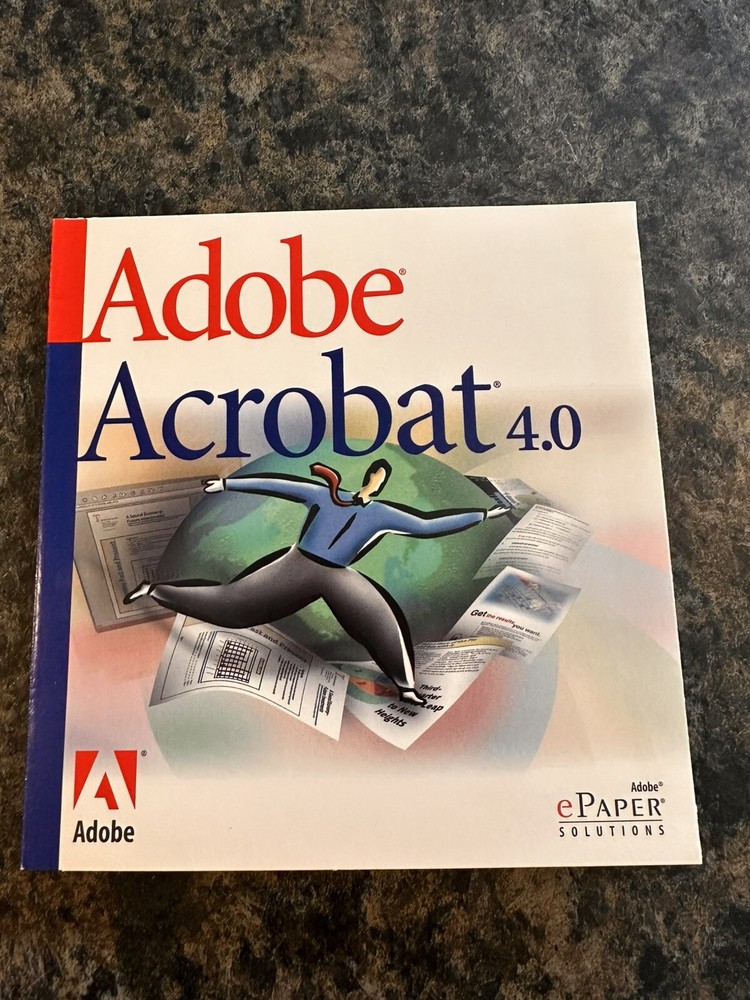 Adobe Acrobat 4.0 Original Disc in Package - for Windows NICE