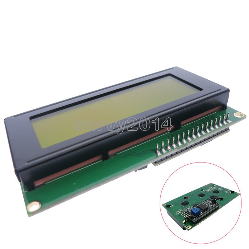 Blue/Yellow IIC/I2C/TWI/SP​​I Interface1602 2004 Character LCD Module Display S