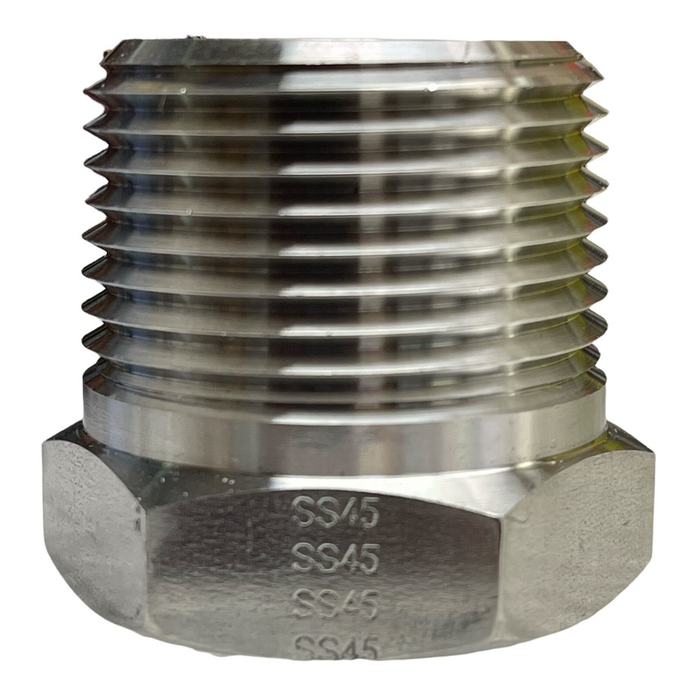 PARKER 1X1/2 PTR-SS PIPE THREAD REDUCER (ADAPTER) NEW/UNUSED SURPLUS