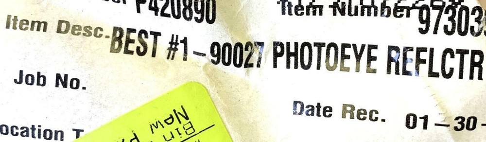 Bestflex # 1-90027 Photoeye Reflector