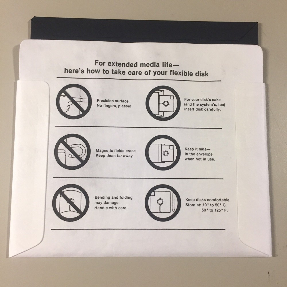 Vintage 1979 BSTAM 5.25” Floppy Disk