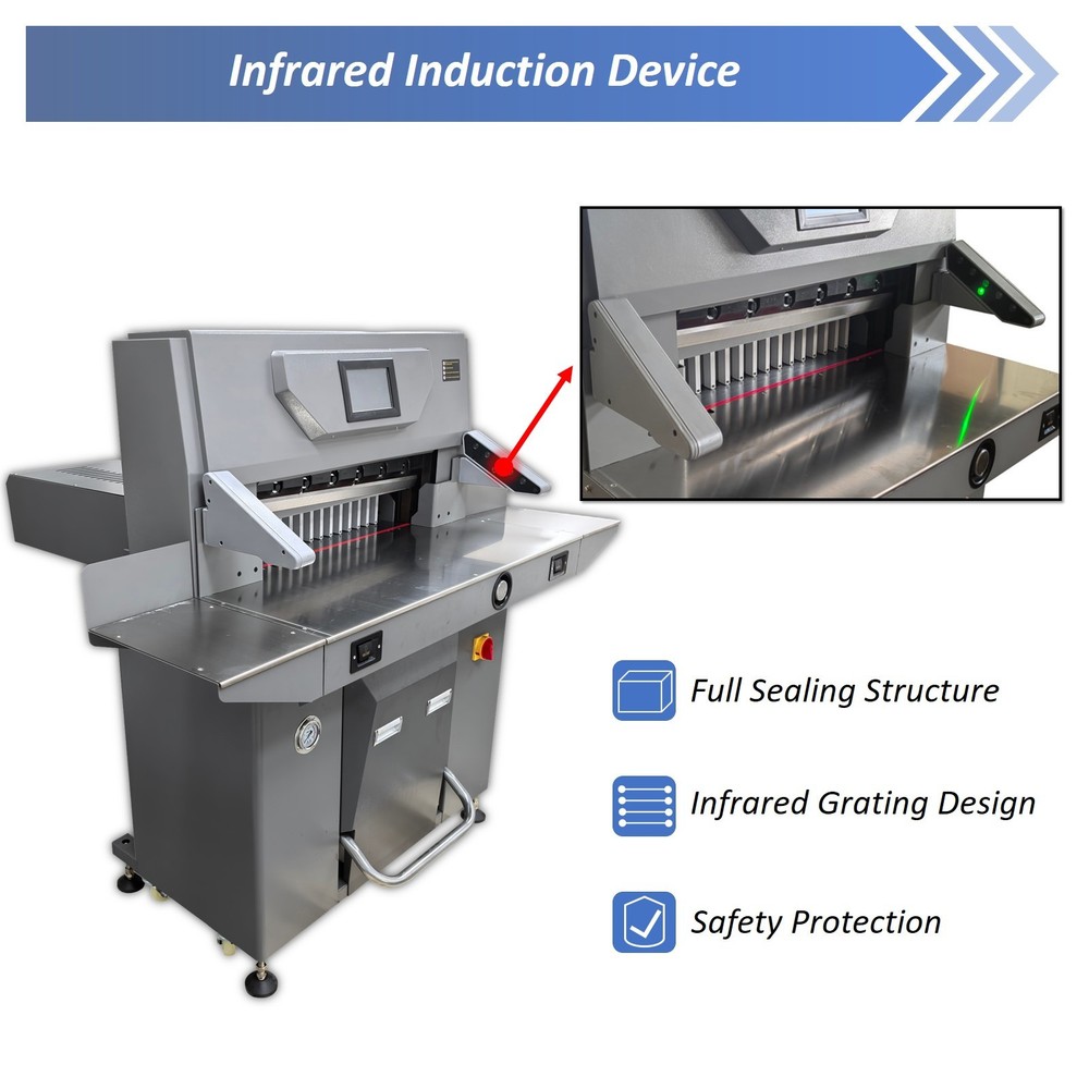 26.4in Programmable Control Electric Hydraulic Paper Cutter Cutting Machine 220V