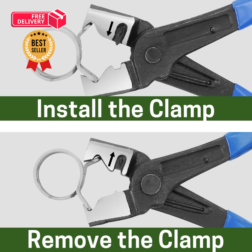 ZELARMAN Hose Clamp Pliers Clic & Clic-R Type Collar CV Boot Blue