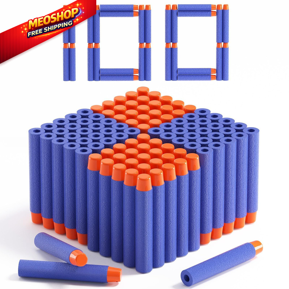 AMOSTING Refill Darts 100PCS Bullets Ammo Pack Compatible for 7.2 cm, Blue