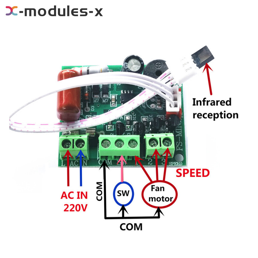 Universal Fan Remote Control Board Circuit Board Control Board Module DIY