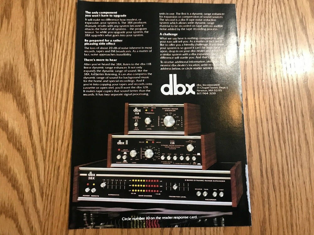 dbx ad flyer