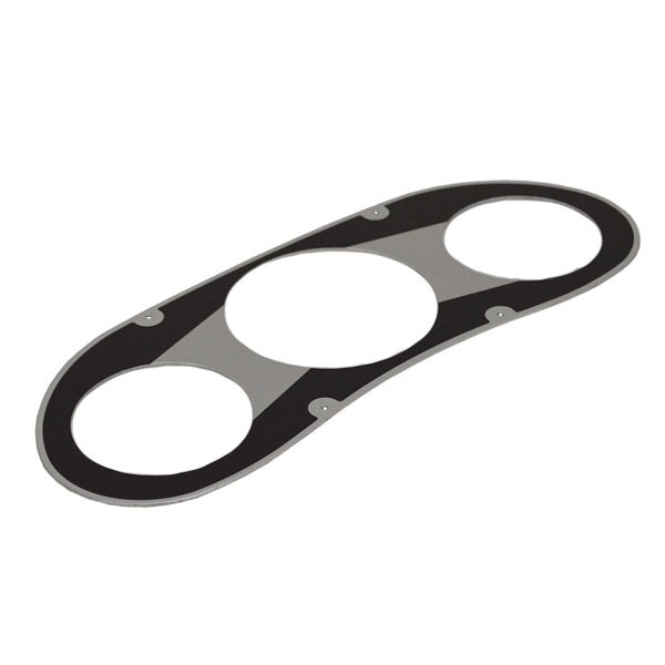 Ranger Boat Blank Gauge Panel 7202807 | Comanche 2009 Black Silver