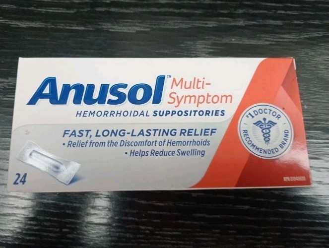 2× ANUSOL MULTI-SYMPTOM SUPPOSITORIES . EXP:-05/2028. "No Tarif" WE PAY