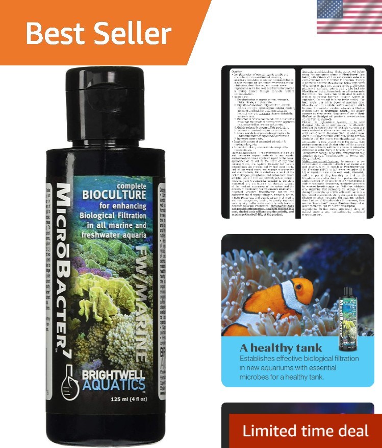 Advanced MicroBacter7 125mL Aquarium Bacteria for Freshwater & Saltwater Fish