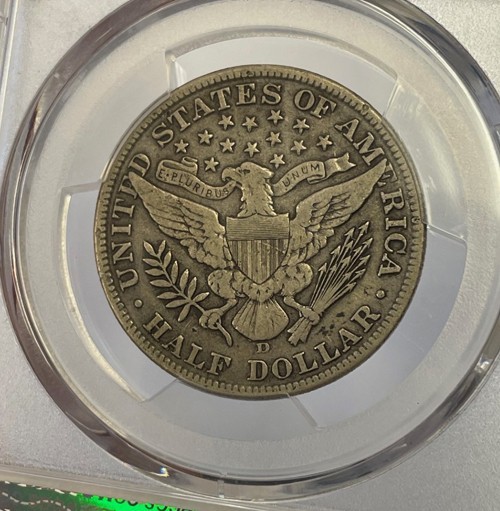 U.S. - 1912-D Silver Barber Half Dollar (PCGS VF 20)