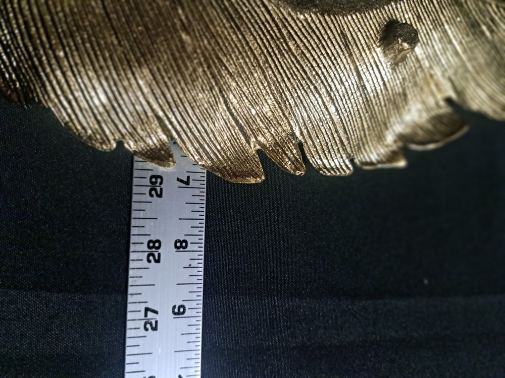 14 Inch Brass Leaf Dish/Platter