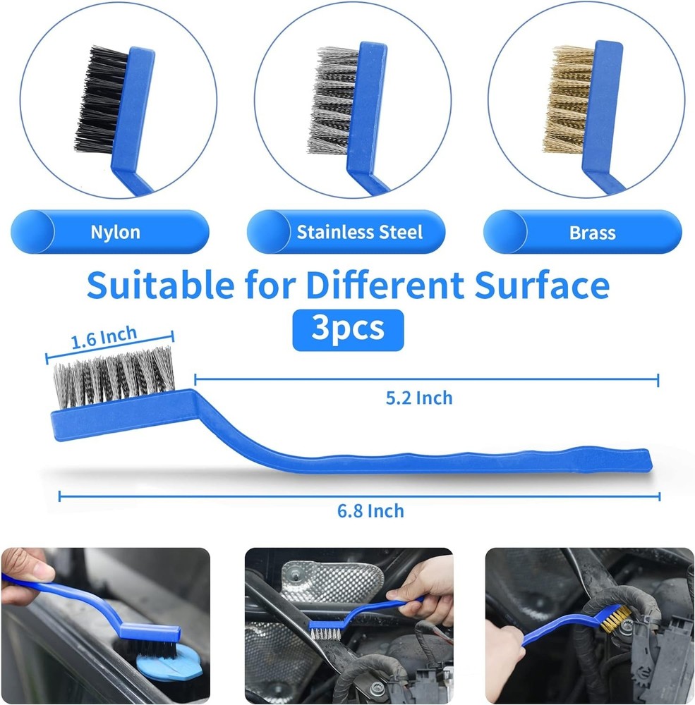 22 Pcs Ultimate Car Detailing Brush Set Drill Not Include